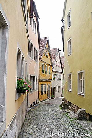 Stone-Paved Alley Stock Photo