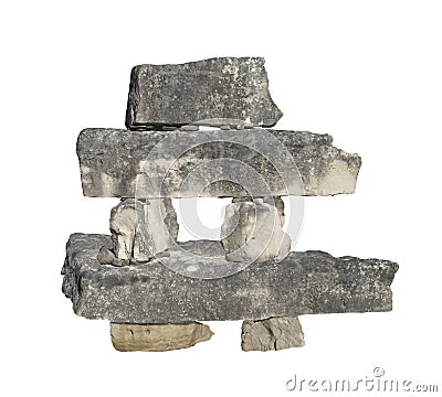 Stone Pile Inukshuk Stock Photo
