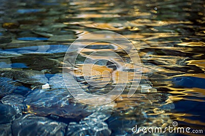 Stone Pond Stock Photo