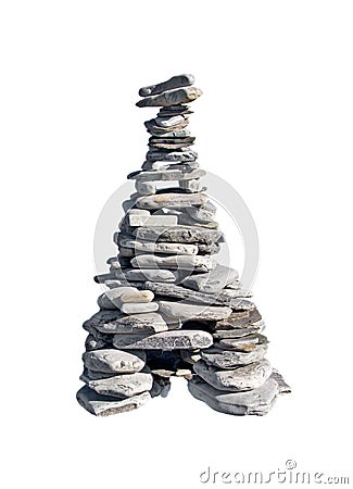 Stone pyramid Stock Photo