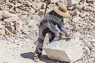 Stone quarry Editorial Stock Photo
