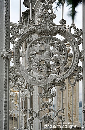 Stone relief. old palace details. ancient stone building. Editorial Stock Photo