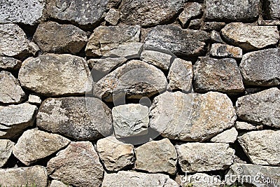 Stone Rock Wall Stock Photo