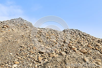 Stone sand heap Stock Photo