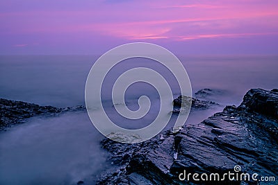 Stone in the sea Stock Photo