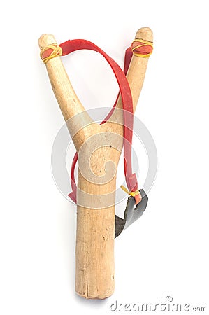 Stone shooter stick Stock Photo