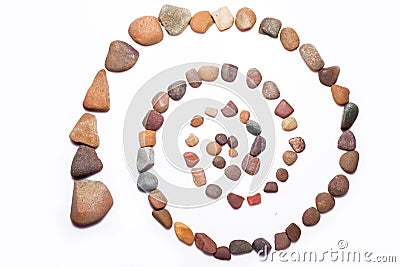 Stone Spiral Stock Photo