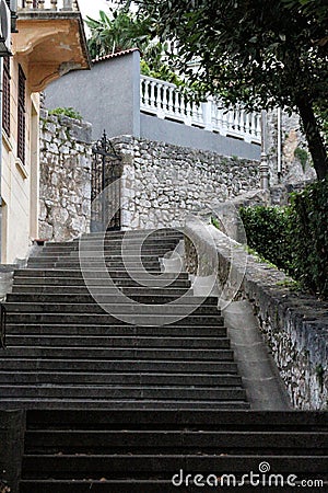 Stone stairs in crikvenica Editorial Stock Photo