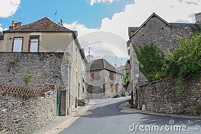 Stone street in france Stock Photo