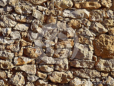 Stone stucco wall Stock Photo