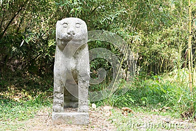 Stone tiger Stock Photo