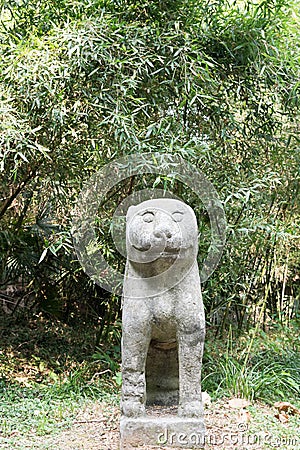 Stone tiger Stock Photo