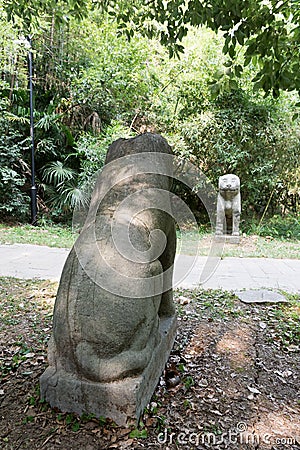 Stone tiger Stock Photo