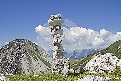 Stone tower in Ester mountains Stock Photo