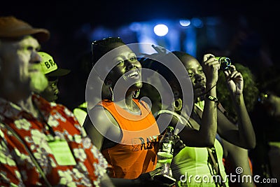 Mix audience at Sauti za Busara 2020 Editorial Stock Photo