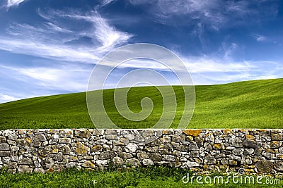 Stone wall Stock Photo