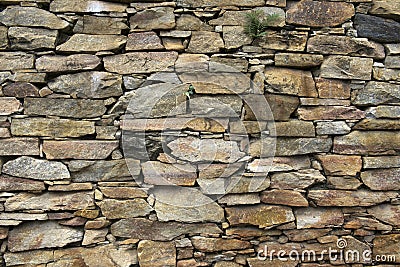 Stone Wall Stock Photo