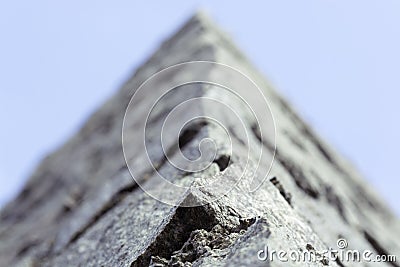 Stone wall. Macro shooting Stock Photo