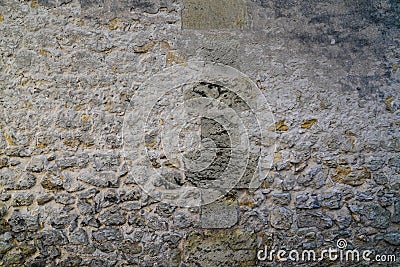 Stone wall real texture background grey ancient stone siding of stones texture Stock Photo