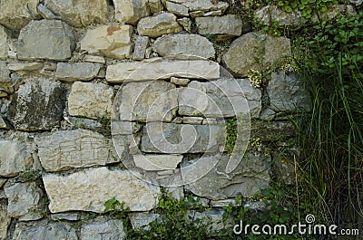 Stone wall two Stock Photo