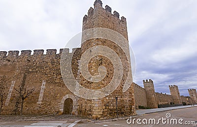 Stone walls of Monblanc Stock Photo