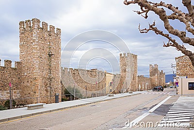 Stone walls of Monblanc Stock Photo