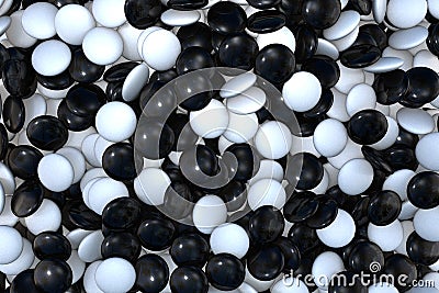 Stone white and black mixed Stock Photo