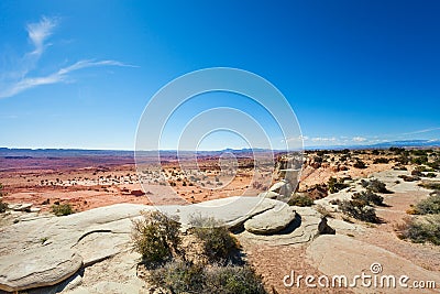 Stoned deserts view near Canyonlands National Park Stock Photo