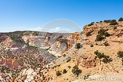 Stoned hills in Devil's Canyon Emery County Stock Photo