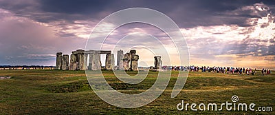 Stonehenge - August 07, 2018: Ancient monument of Stonehenge, England Editorial Stock Photo