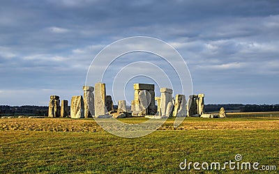 Stonehenge, Ancient prehistoric stone monument Editorial Stock Photo