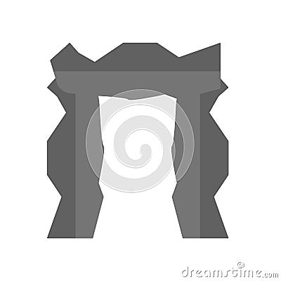 Stonehenge icon vector isolated on white background, Stonehenge sign , ancient history symbols Vector Illustration