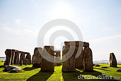 Stonehenge monument at Salisbury planes Stock Photo