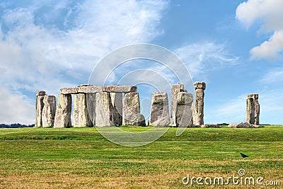 Stonehenge prehistoric megalithic standing stones circle monument Stock Photo