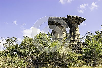 Stonehenge of Ubon,Thailand Stock Photo