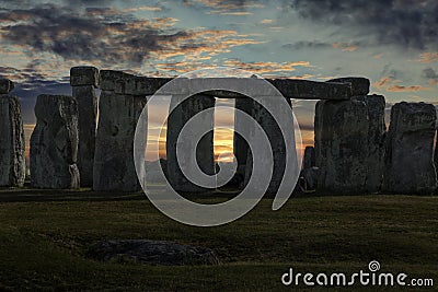 Stonehenge Winter Solstice Stock Photo