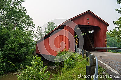 Stonelick Covered Bridge in Clermont County, Ohio Stock Photo