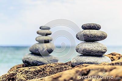 Stones balance inspiration peaceful concept Stock Photo