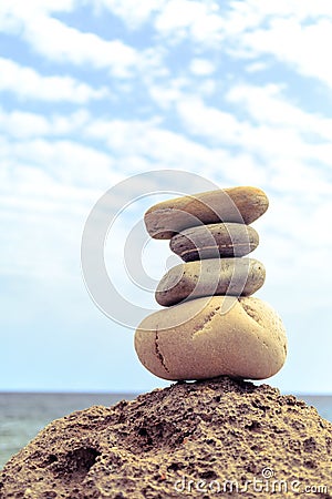 Stones balance inspiration wellness concept Stock Photo