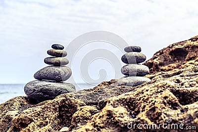 Stones balance inspiration wellness concept Stock Photo