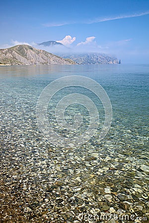 Stones on the sea floor Stock Photo