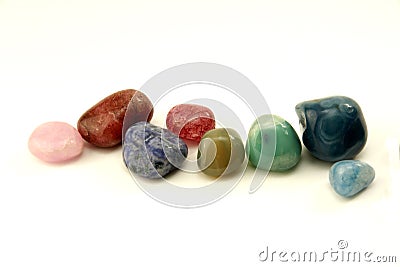 Stones, semiprecious, polished Stock Photo