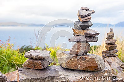 Stones tower Stock Photo