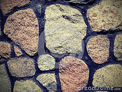 Stones wall abstract Stock Photo