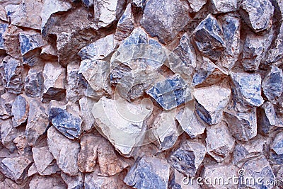 Stones Wall Joined Volume Concept Stock Photo