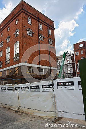 Stoney St Project, Southwark. London. Keltbray Editorial Stock Photo