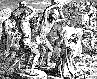 The Stoning of Stephen Stock Photo