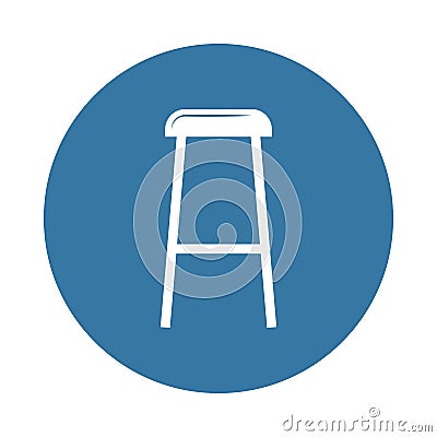 stool icon. Element of Furniture icons for mobile concept and web apps. Badge style stool icon can be used for web and mobile apps Stock Photo