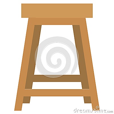 Stool Icon with flat style. vector EPS10 Illustration Vector Illustration