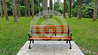 Stool in the park Editorial Stock Photo